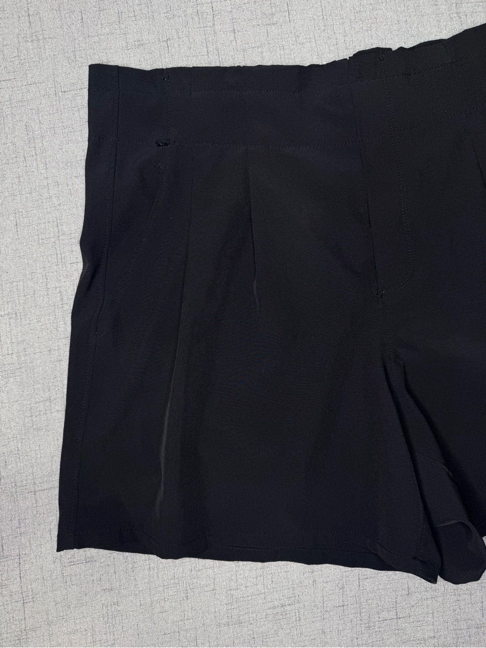 RBX Pleated Black Quick Dry Shorts with Elastic Waist and Pockets Medium - Picture 3 of 10
